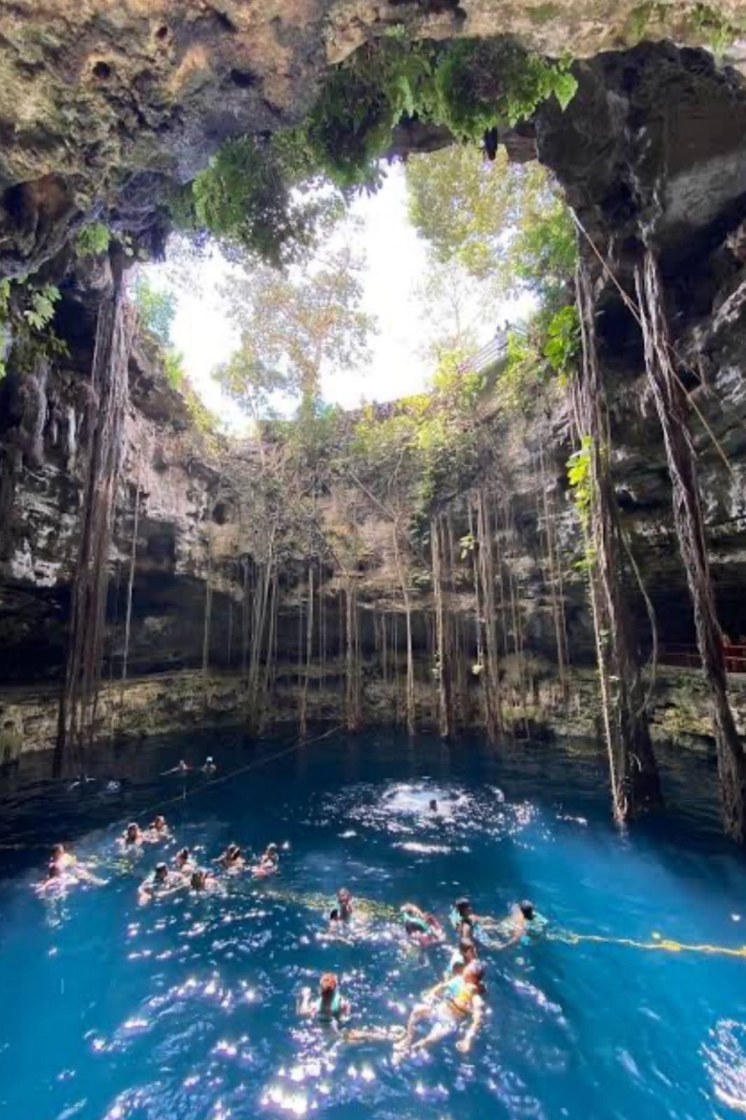 Cenote from above